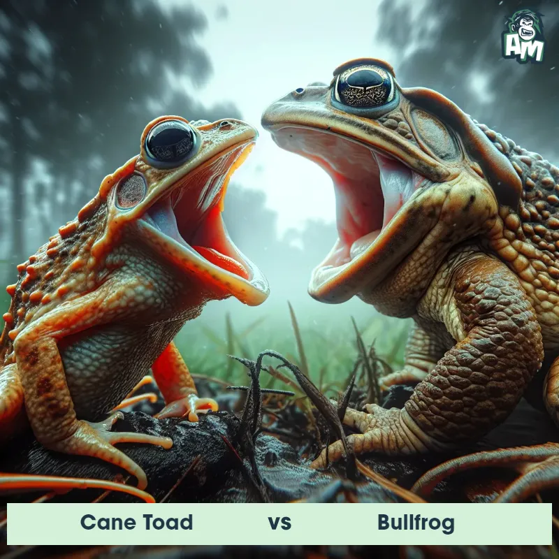 Cane Toad vs Bullfrog, Screaming, Bullfrog On The Offense - Animal Matchup