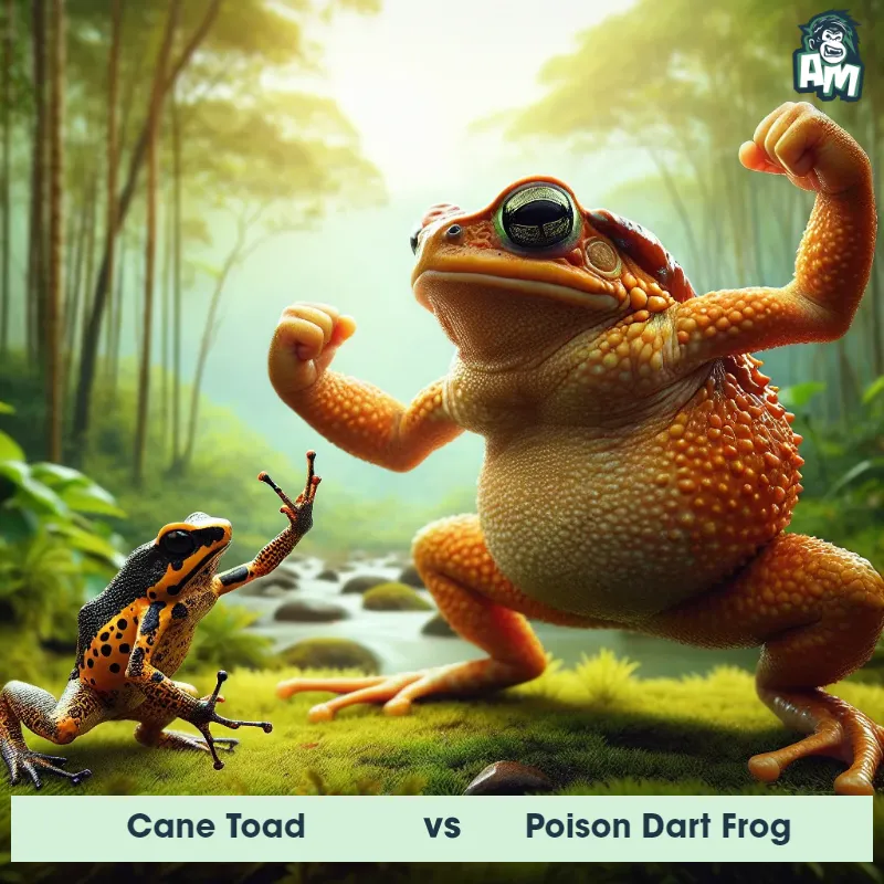 Cane Toad vs Poison Dart Frog, Karate, Cane Toad On The Offense - Animal Matchup