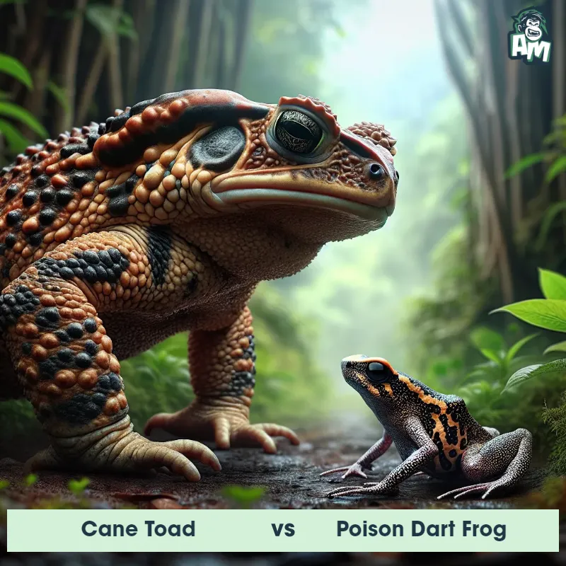 Cane Toad vs Poison Dart Frog, Race, Cane Toad On The Offense - Animal Matchup