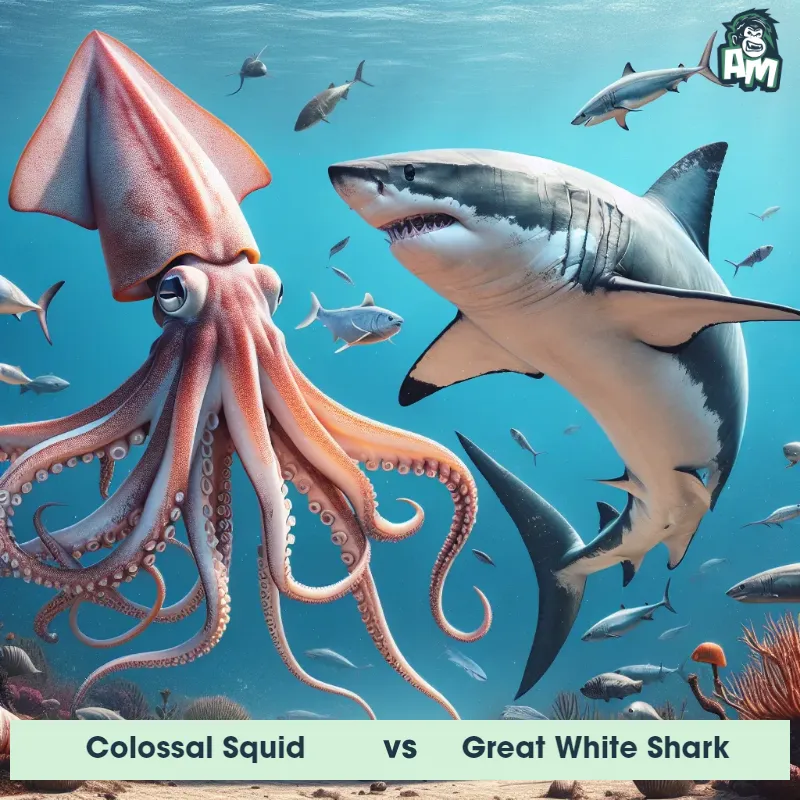 Colossal Squid vs Great White Shark, Dance-off, Colossal Squid On The Offense - Animal Matchup