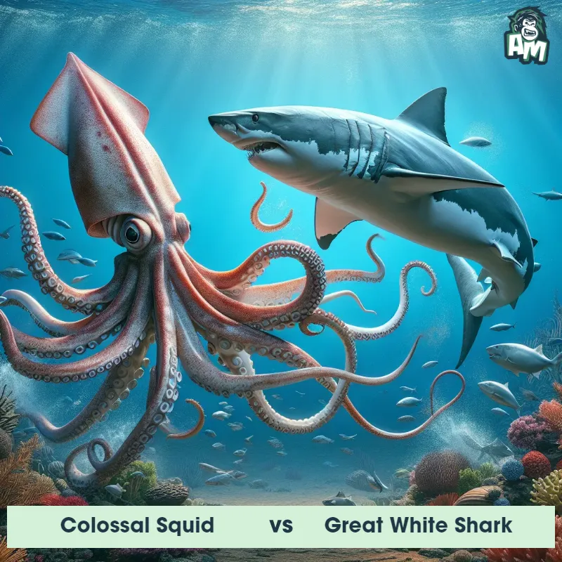 Colossal Squid vs Great White Shark, Karate, Colossal Squid On The Offense - Animal Matchup