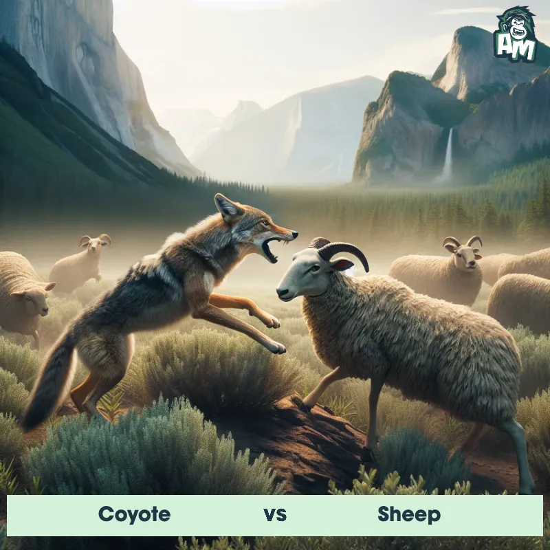 Coyote vs Sheep, Battle, Coyote On The Offense - Animal Matchup