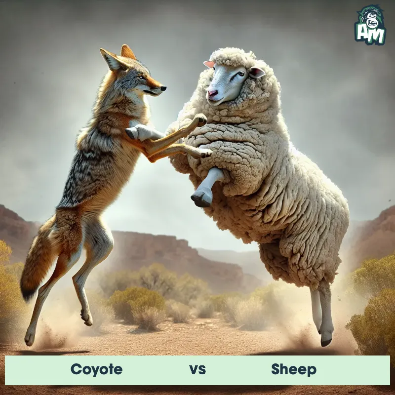 Coyote vs Sheep, Karate, Sheep On The Offense - Animal Matchup
