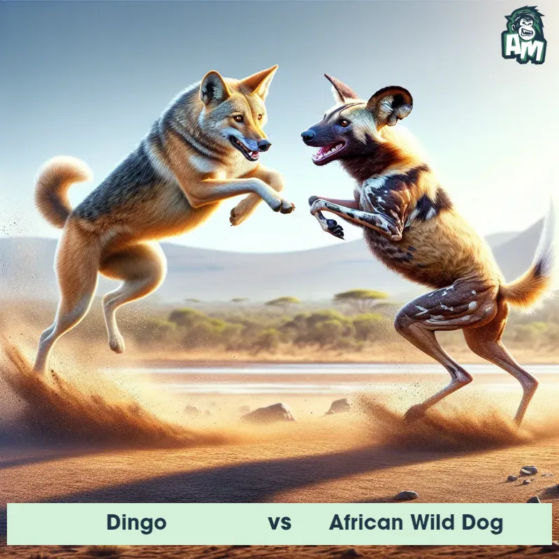 Dingo vs African Wild Dog, Dance-off, Dingo On The Offense - Animal Matchup