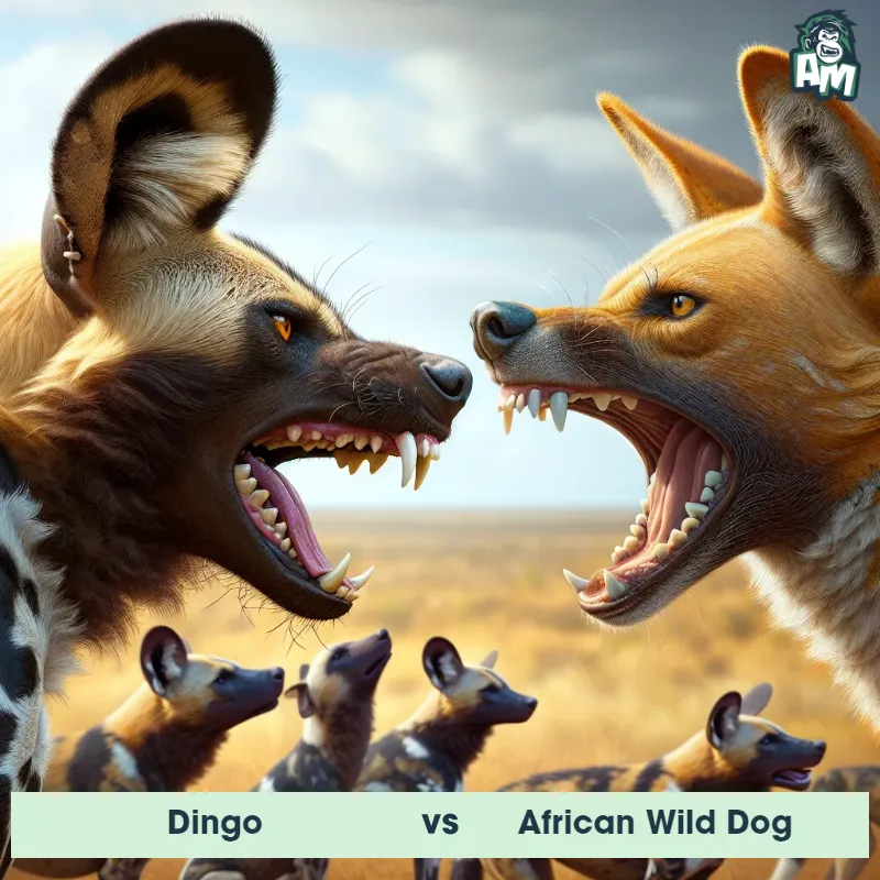 Dingo vs African Wild Dog, Screaming, African Wild Dog On The Offense - Animal Matchup