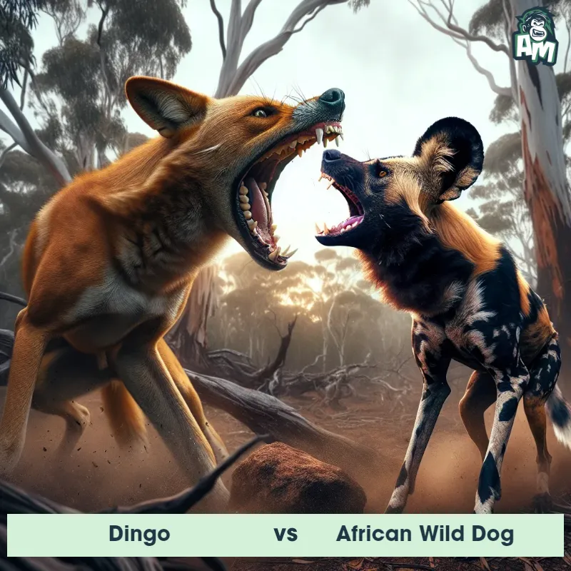 Dingo vs African Wild Dog, Screaming, Dingo On The Offense - Animal Matchup