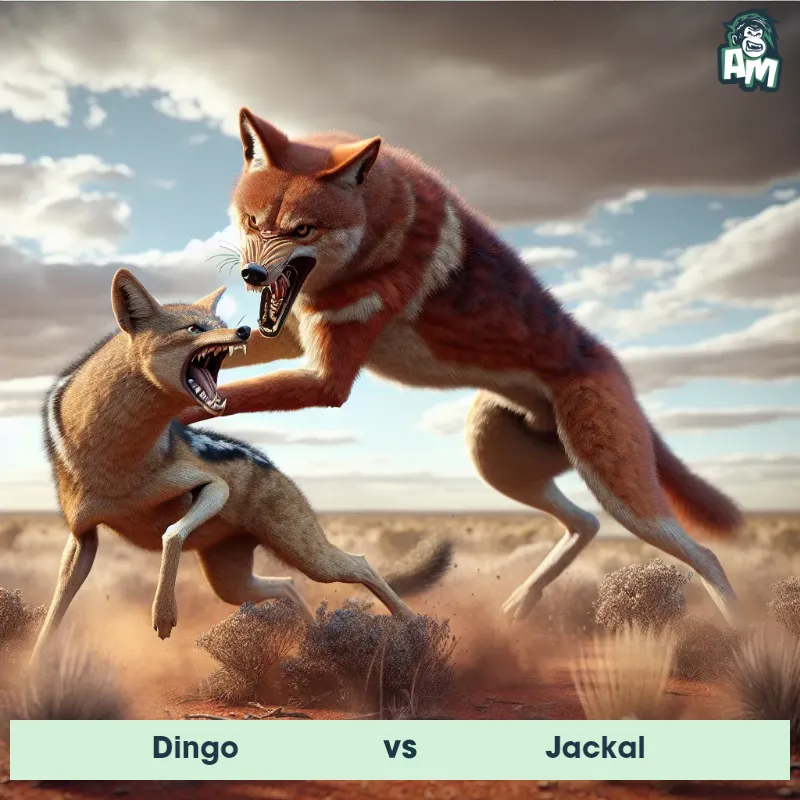 Dingo vs Jackal, Battle, Dingo On The Offense - Animal Matchup