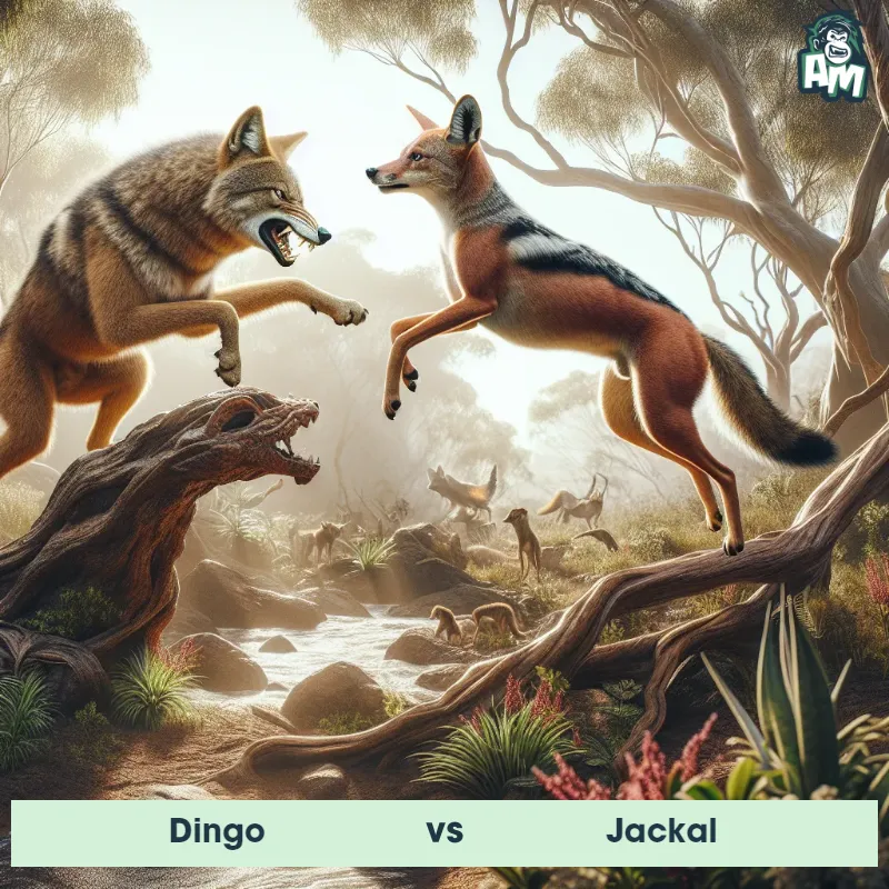 Dingo vs Jackal, Battle, Jackal On The Offense - Animal Matchup