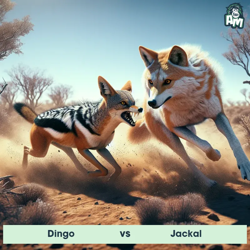 Dingo vs Jackal, Chase, Jackal On The Offense - Animal Matchup
