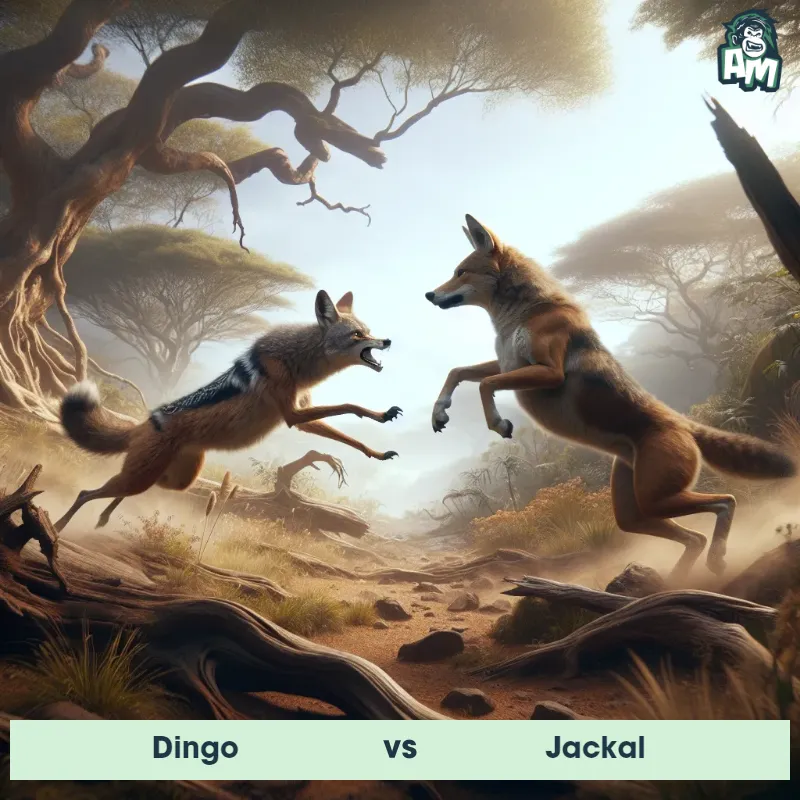 Dingo vs Jackal, Fight, Jackal On The Offense - Animal Matchup