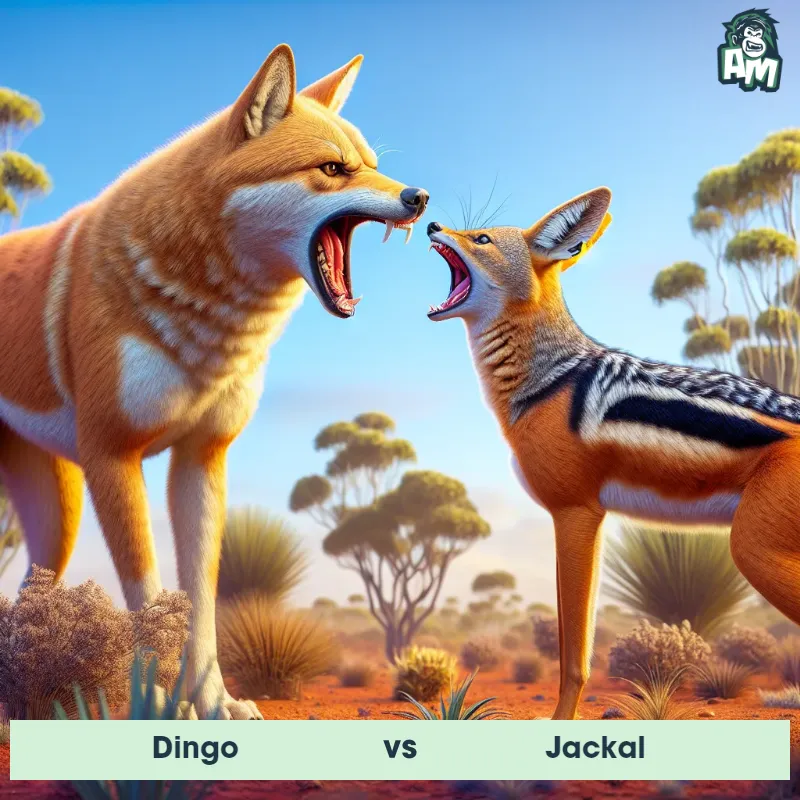 Dingo vs Jackal, Screaming, Dingo On The Offense - Animal Matchup