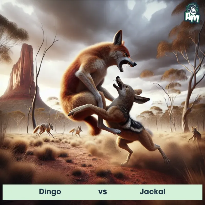 Dingo vs Jackal, Wrestling, Jackal On The Offense - Animal Matchup