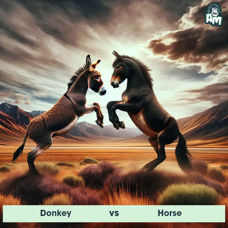 Donkey vs Horse, Battle, Horse On The Offense - Animal Matchup