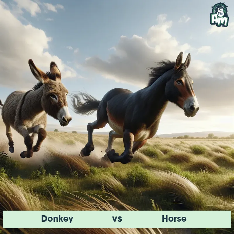 Donkey vs Horse, Race, Horse On The Offense - Animal Matchup