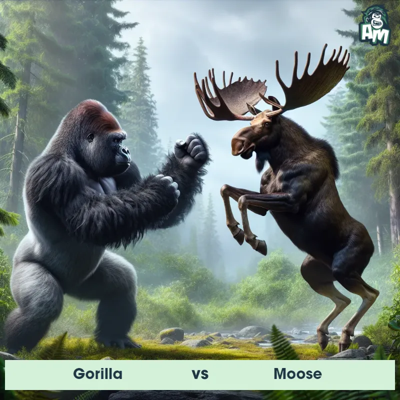 Gorilla vs Moose, Dance-off, Gorilla On The Offense - Animal Matchup