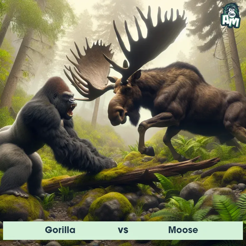 Gorilla vs Moose, Wrestling, Moose On The Offense - Animal Matchup