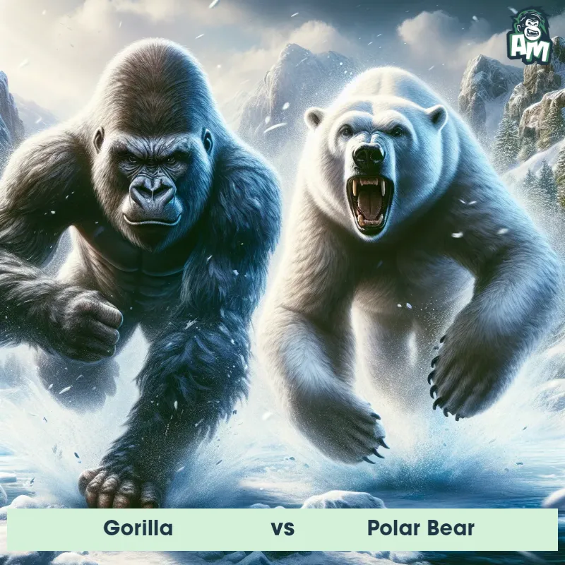 Gorilla vs Polar Bear, Race, Polar Bear On The Offense - Animal Matchup
