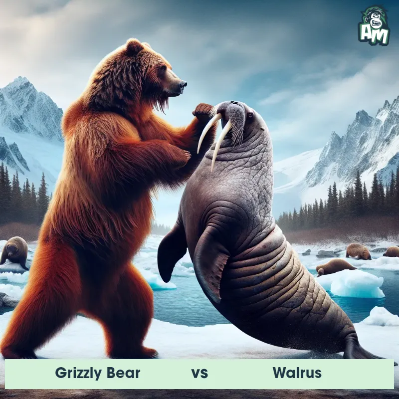 Grizzly Bear vs Walrus, Karate, Walrus On The Offense - Animal Matchup