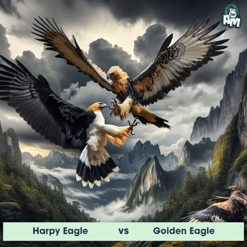 Harpy Eagle vs Golden Eagle, Battle, Golden Eagle On The Offense - Animal Matchup
