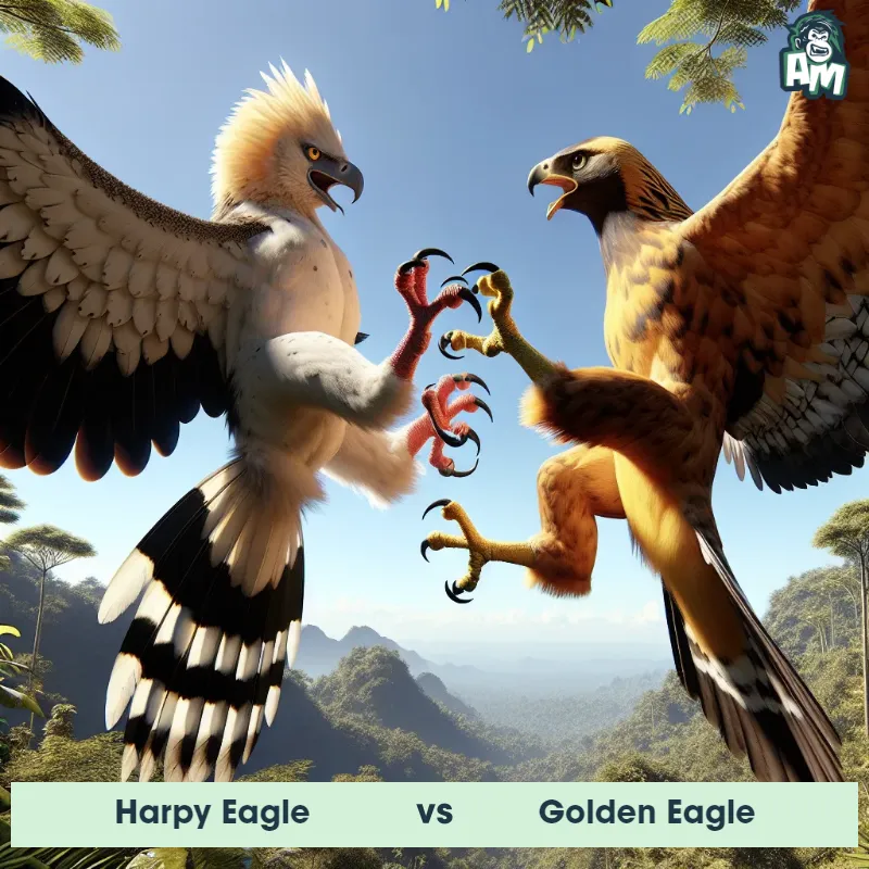 Harpy Eagle vs Golden Eagle, Dance-off, Golden Eagle On The Offense - Animal Matchup