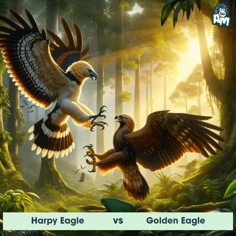 Harpy Eagle vs Golden Eagle, Dance-off, Harpy Eagle On The Offense - Animal Matchup