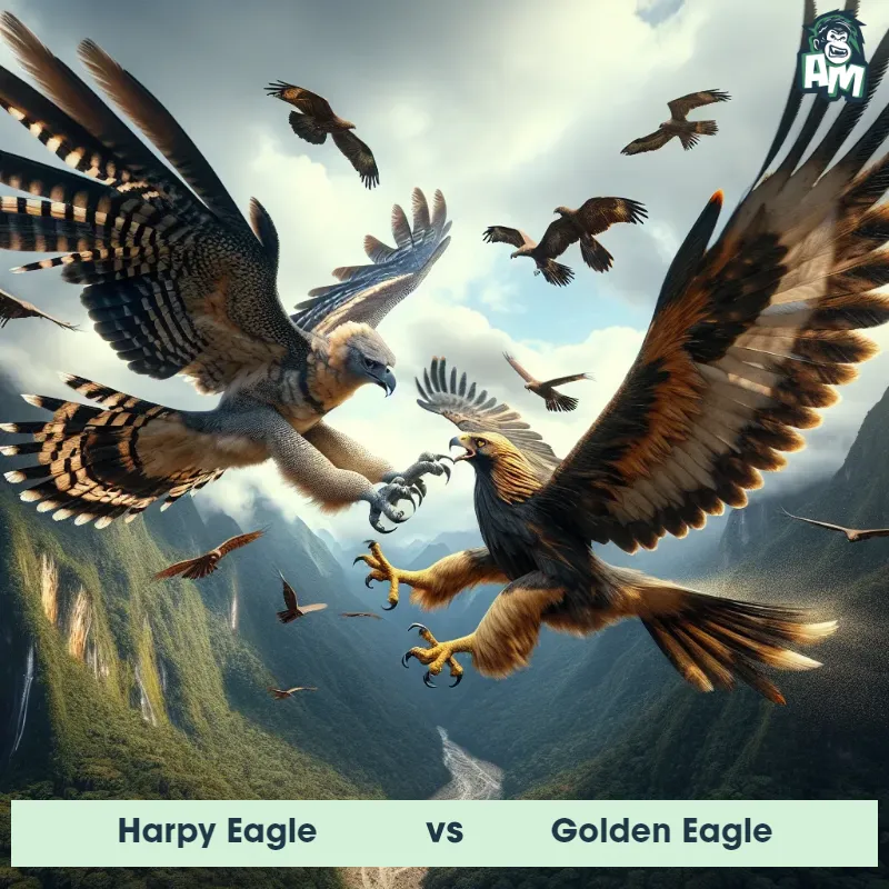 Harpy Eagle vs Golden Eagle, Race, Harpy Eagle On The Offense - Animal Matchup