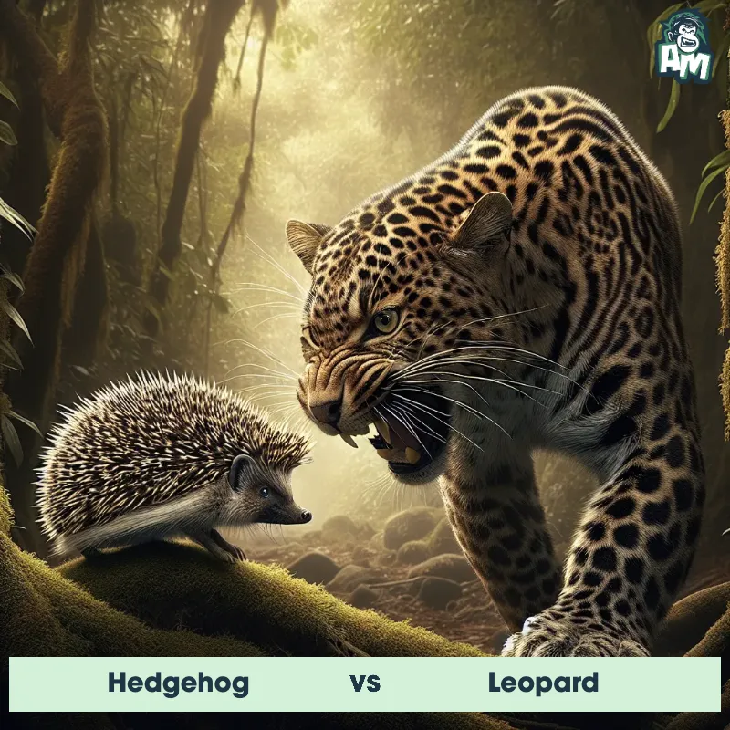 Hedgehog vs Leopard, Battle, Leopard On The Offense - Animal Matchup
