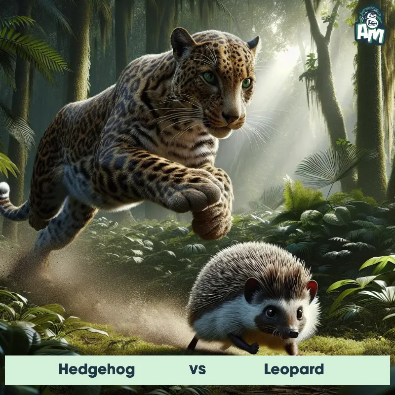 Hedgehog vs Leopard, Race, Leopard On The Offense - Animal Matchup