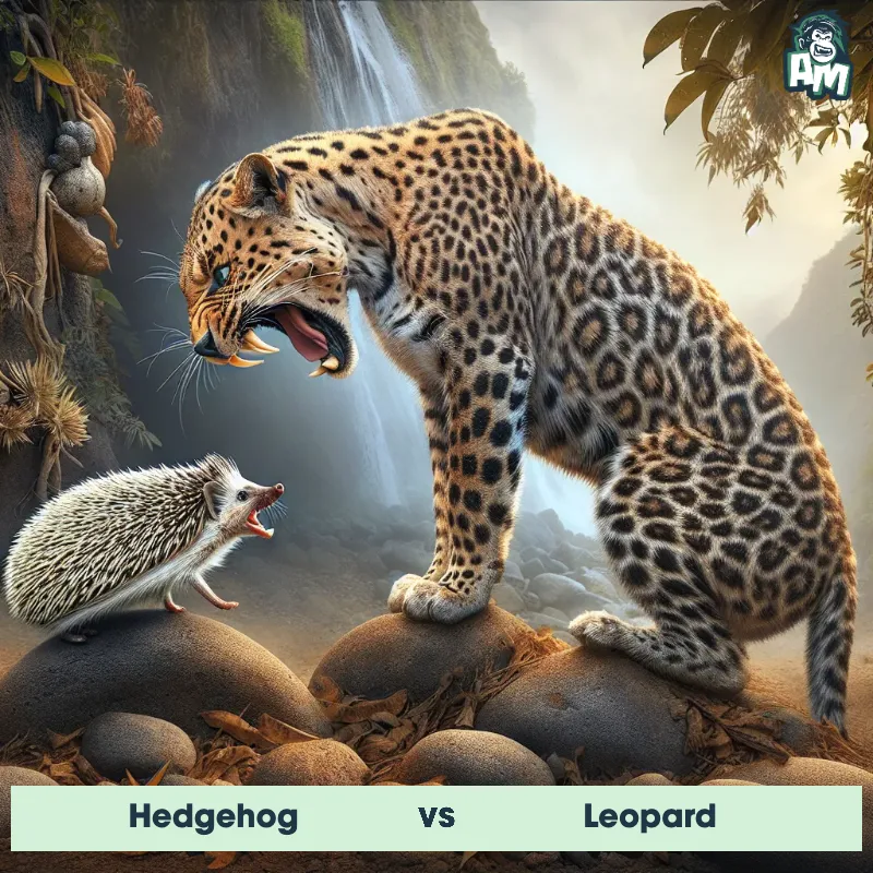 Hedgehog vs Leopard, Screaming, Leopard On The Offense - Animal Matchup
