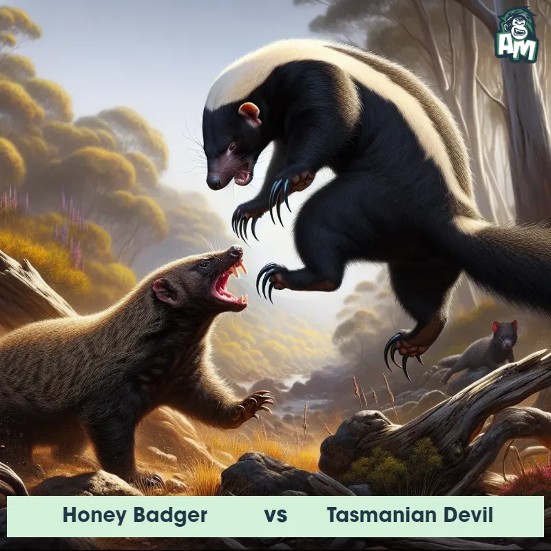 Honey Badger vs Tasmanian Devil, Battle, Tasmanian Devil On The Offense - Animal Matchup