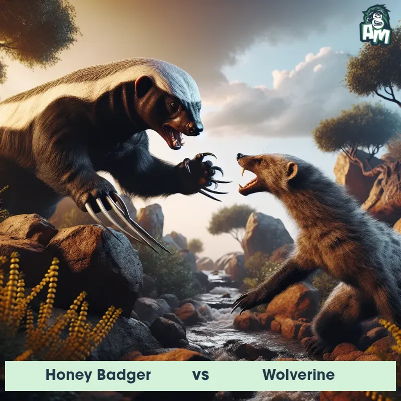 Honey Badger vs Wolverine, Battle, Honey Badger On The Offense - Animal Matchup