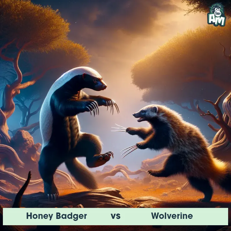 Honey Badger vs Wolverine, Dance-off, Wolverine On The Offense - Animal Matchup