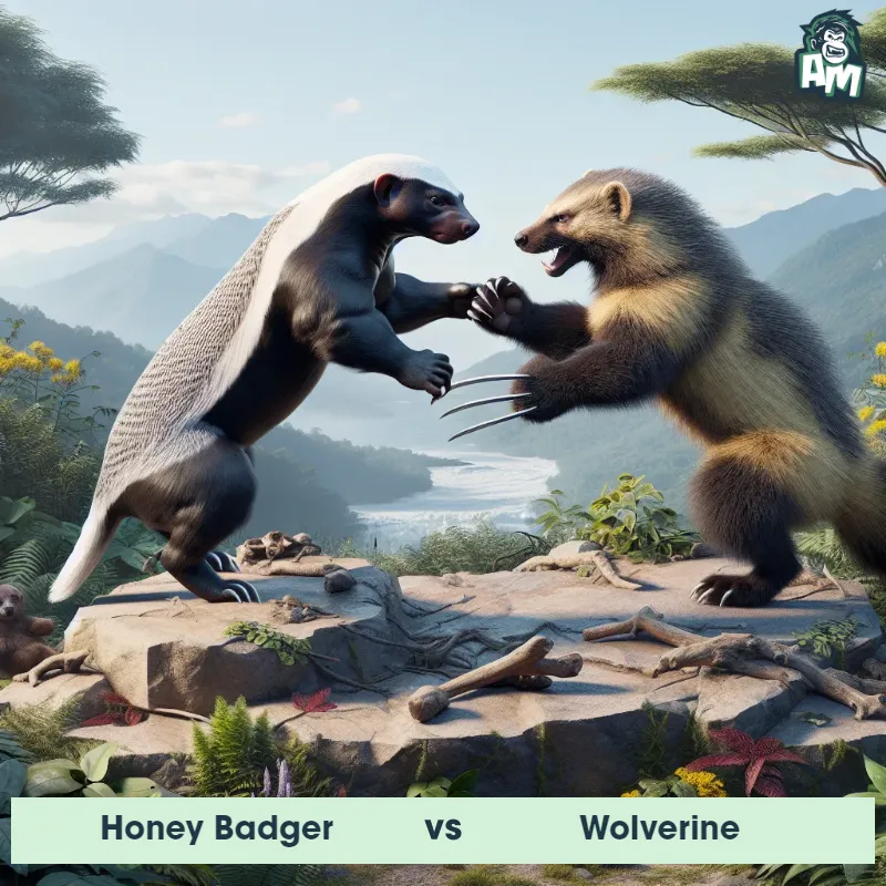 Honey Badger vs Wolverine, Wrestling, Honey Badger On The Offense - Animal Matchup