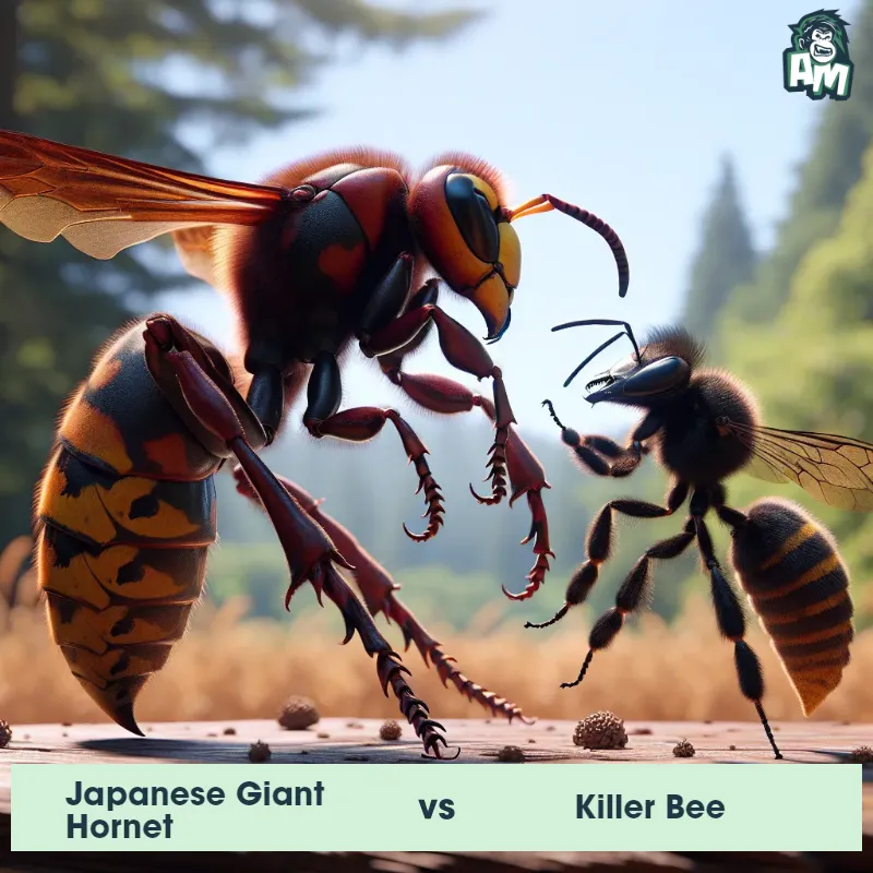 Japanese Giant Hornet vs Killer Bee, Dance-off, Killer Bee On The Offense - Animal Matchup