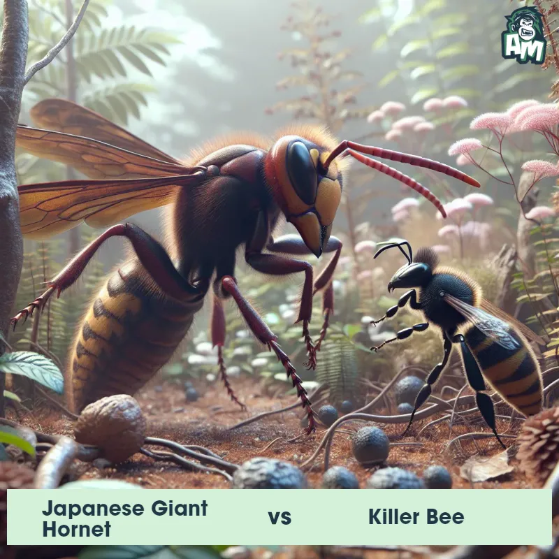 Japanese Giant Hornet vs Killer Bee, Screaming, Japanese Giant Hornet On The Offense - Animal Matchup