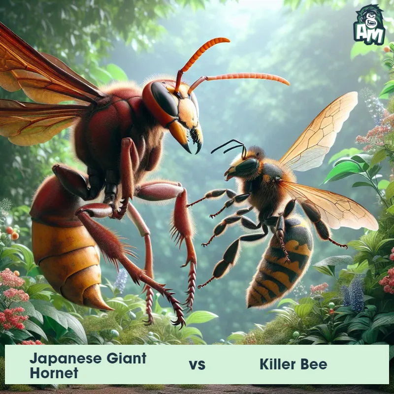 Japanese Giant Hornet vs Killer Bee, Screaming, Killer Bee On The Offense - Animal Matchup