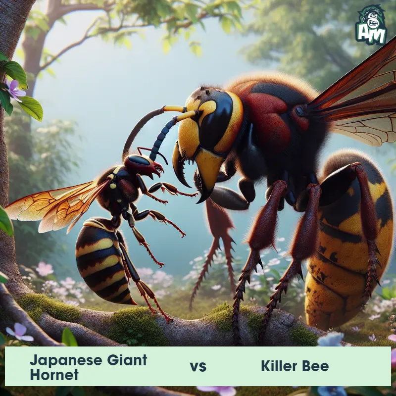 Japanese Giant Hornet vs Killer Bee, Wrestling, Killer Bee On The Offense - Animal Matchup