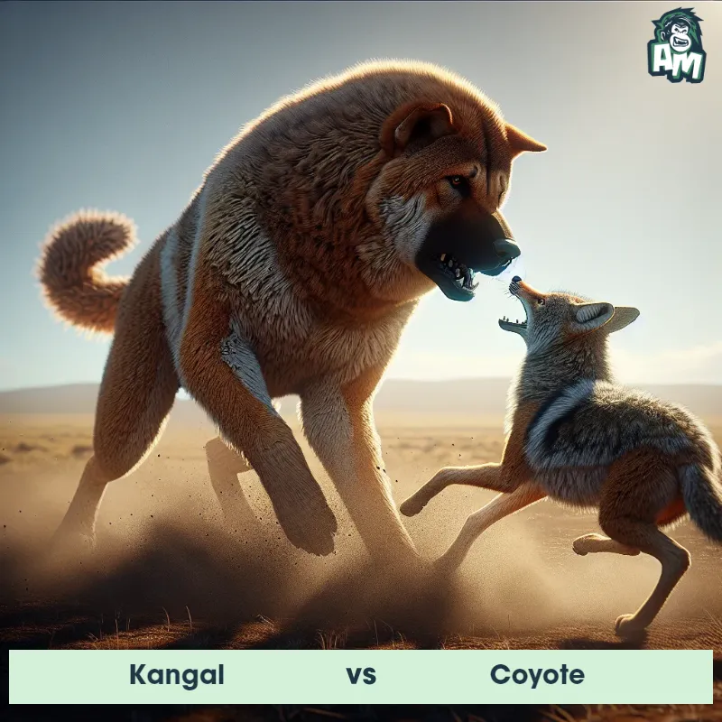 Kangal vs Coyote, Battle, Kangal On The Offense - Animal Matchup