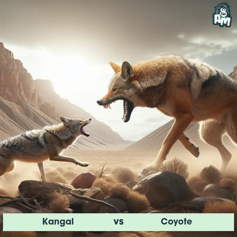 Kangal vs Coyote, Fight, Coyote On The Offense - Animal Matchup