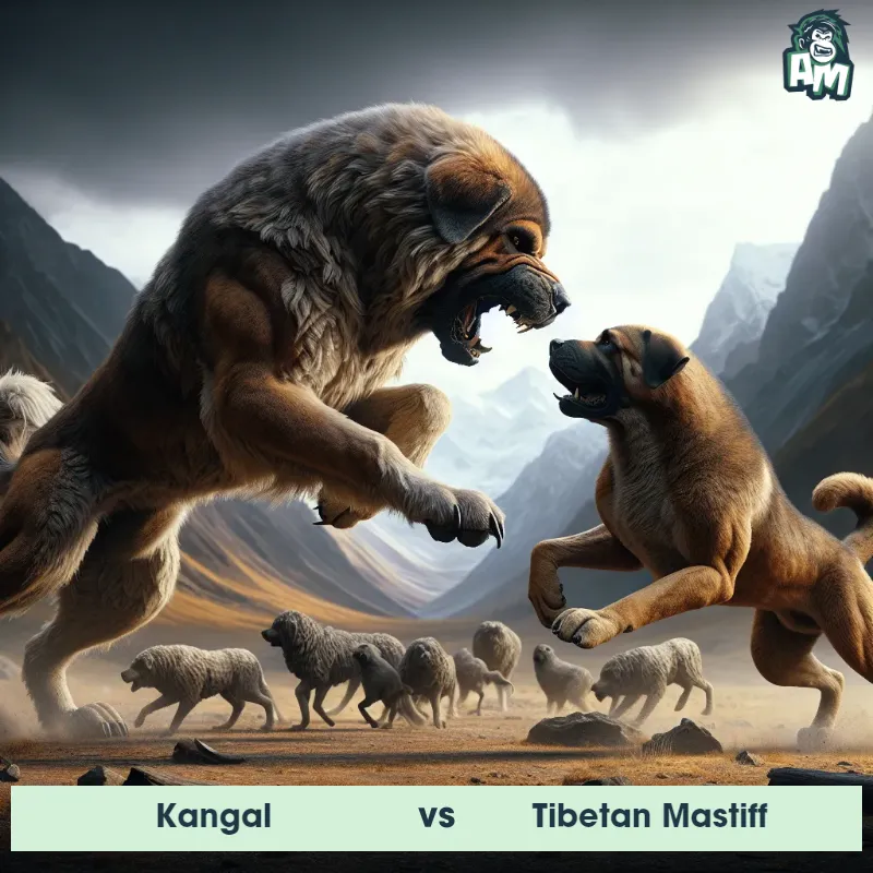 Kangal vs Tibetan Mastiff, Battle, Kangal On The Offense - Animal Matchup