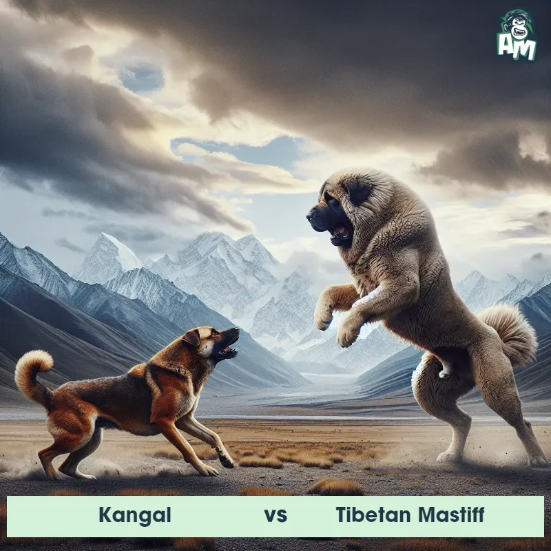 Kangal vs Tibetan Mastiff, Battle, Tibetan Mastiff On The Offense - Animal Matchup