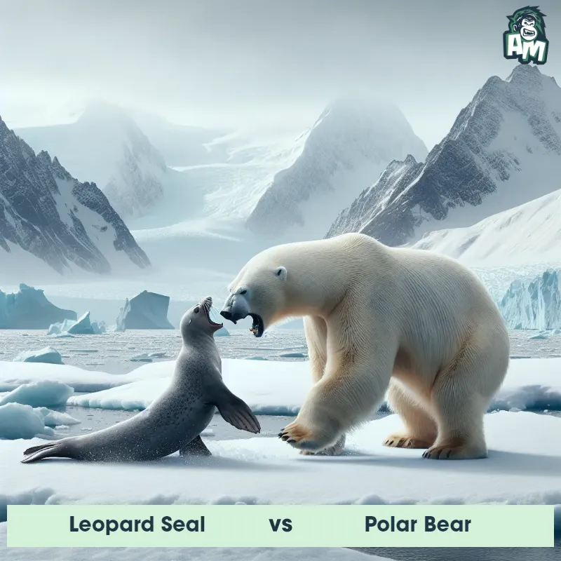 Leopard Seal vs Polar Bear, Battle, Polar Bear On The Offense - Animal Matchup