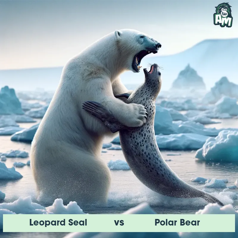 Leopard Seal vs Polar Bear, Fight, Polar Bear On The Offense - Animal Matchup