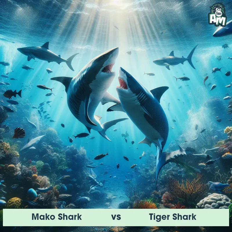 Mako Shark vs Tiger Shark, Wrestling, Tiger Shark On The Offense - Animal Matchup