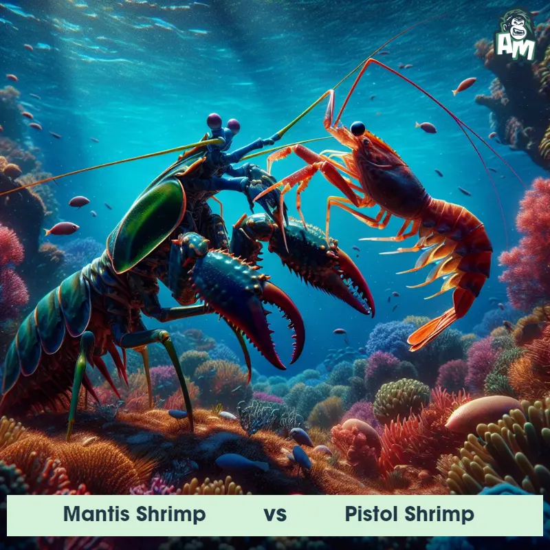Mantis Shrimp vs Pistol Shrimp, Wrestling, Mantis Shrimp On The Offense - Animal Matchup