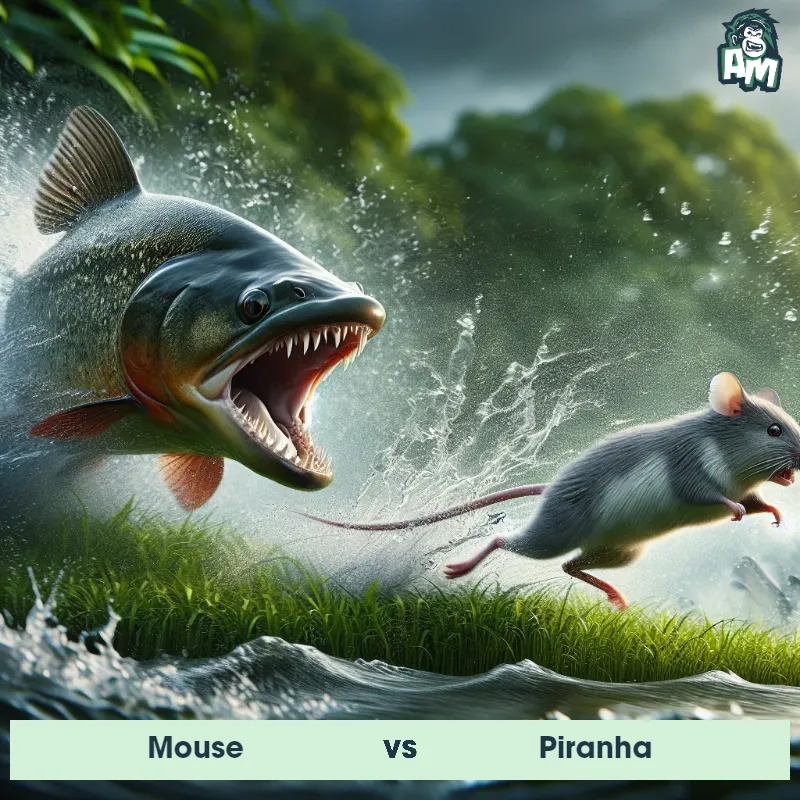 Mouse vs Piranha, Chase, Piranha On The Offense - Animal Matchup