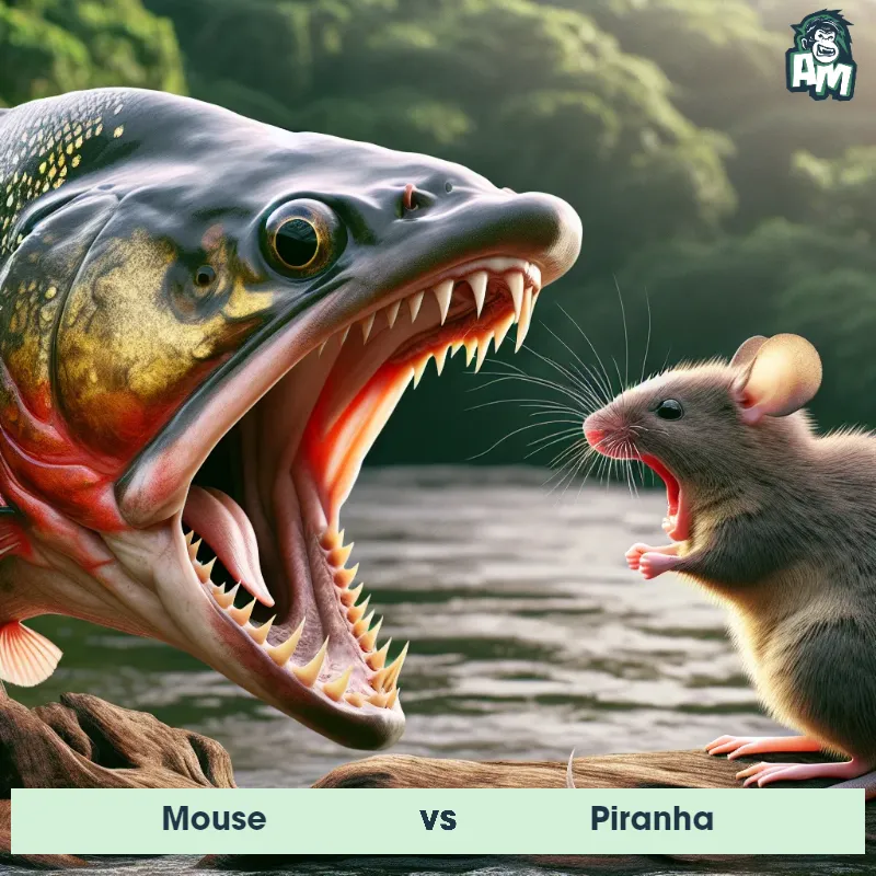 Mouse vs Piranha, Screaming, Piranha On The Offense - Animal Matchup