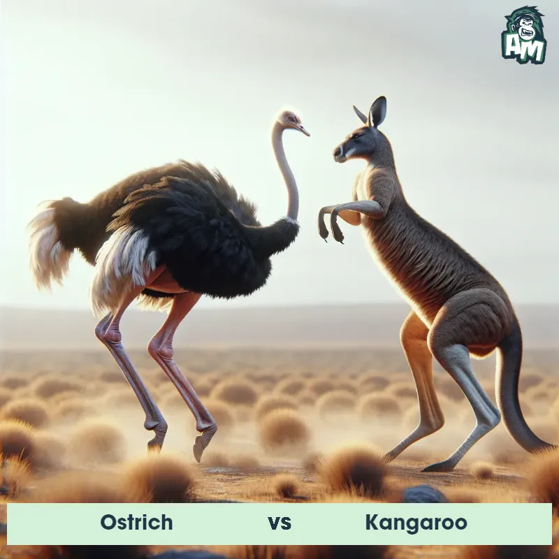 Ostrich vs Kangaroo, Dance-off, Ostrich On The Offense - Animal Matchup