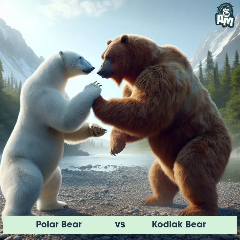 Polar Bear vs Kodiak Bear, Karate, Polar Bear On The Offense - Animal Matchup