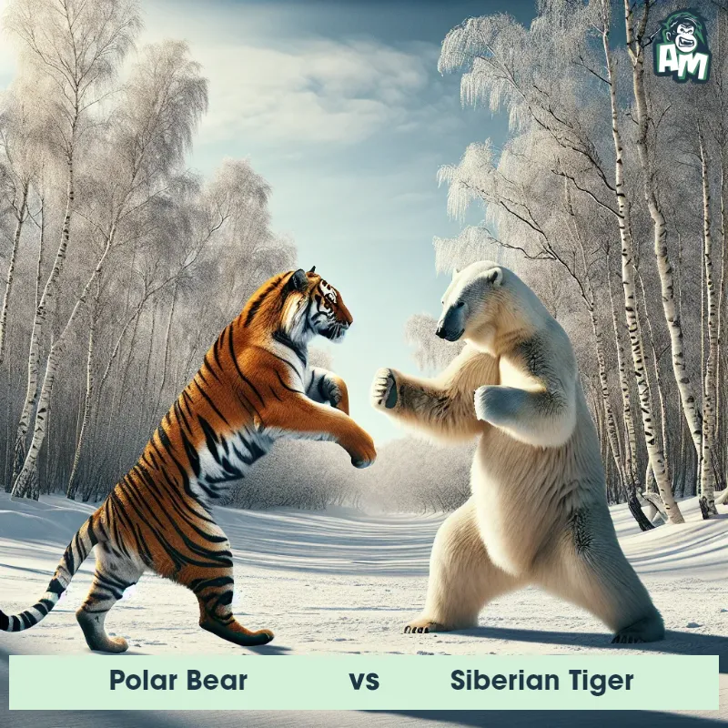 Polar Bear vs Siberian Tiger, Karate, Siberian Tiger On The Offense - Animal Matchup